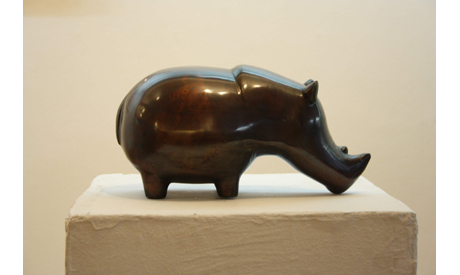 Hippo, bronze