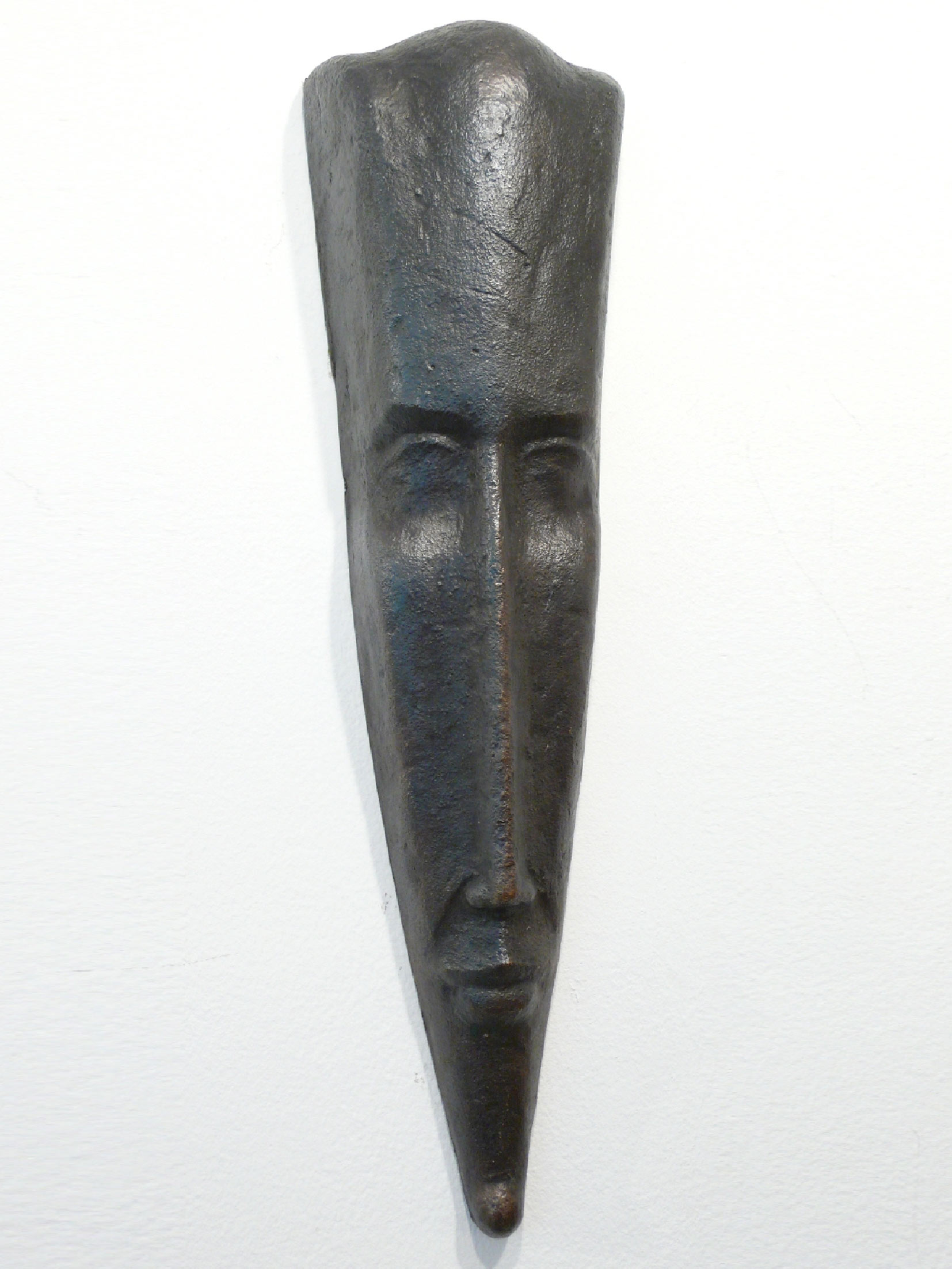 Akhnaton Mask, bronze, 55 x 15 cm