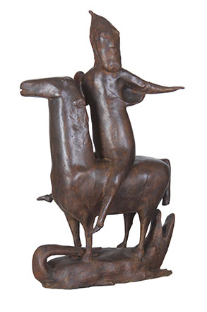 El Demokratia w El Horreya, 2012, bronze, 67 x 38 x 20 cm