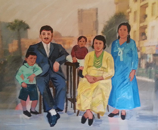 La Famille, acrylic on canvas, 120 x 140 cm