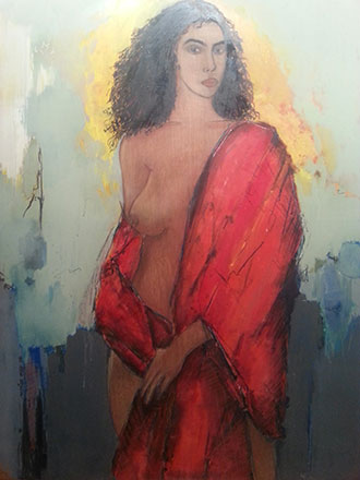 State Of Love, 2004, oil on wood, 145 x 125 cm