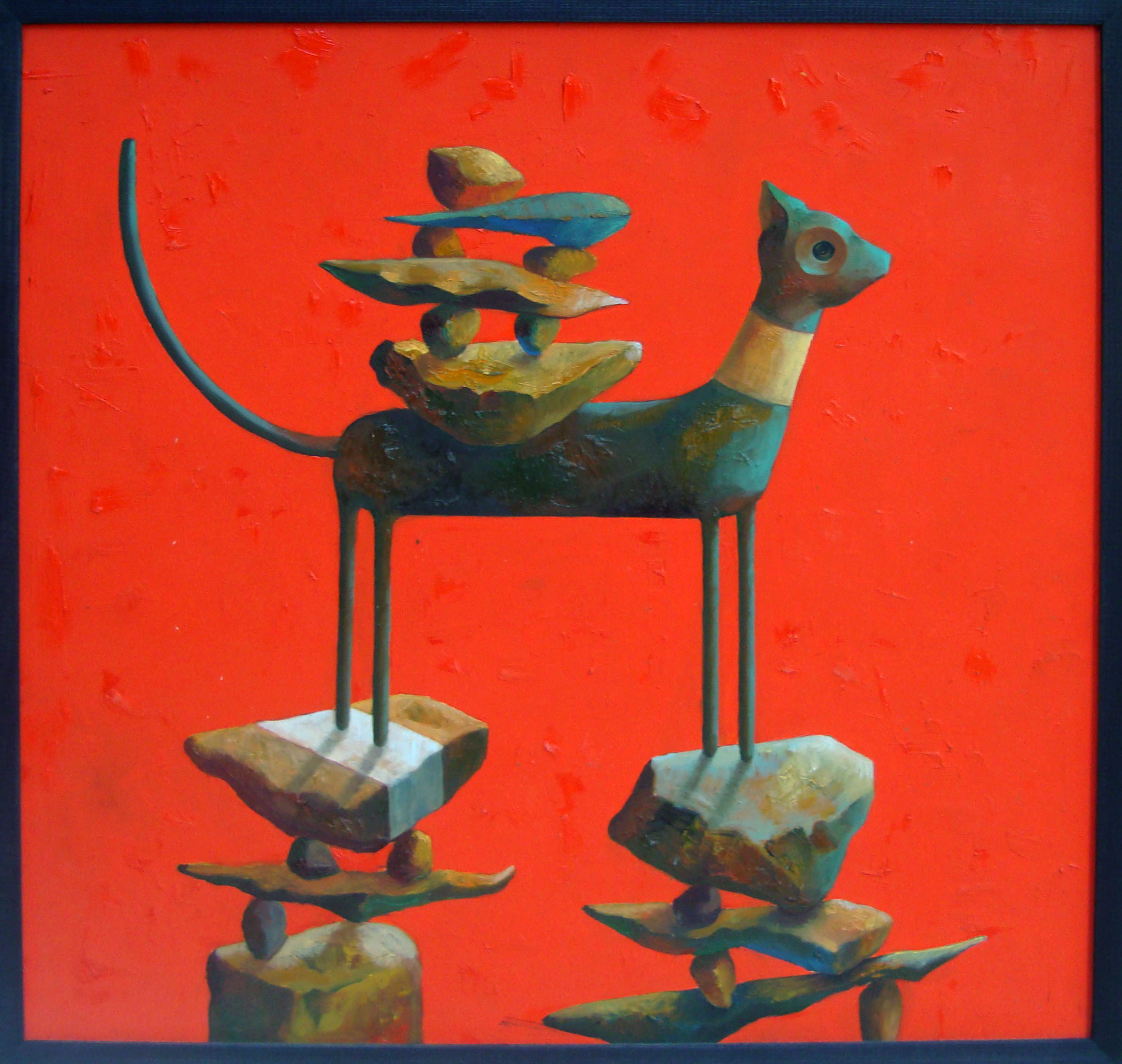 Red Cat, 2012, 50 x 50 cm