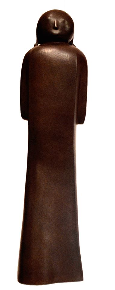 Village Woman, bronze, 85 x 32 x 17 cm