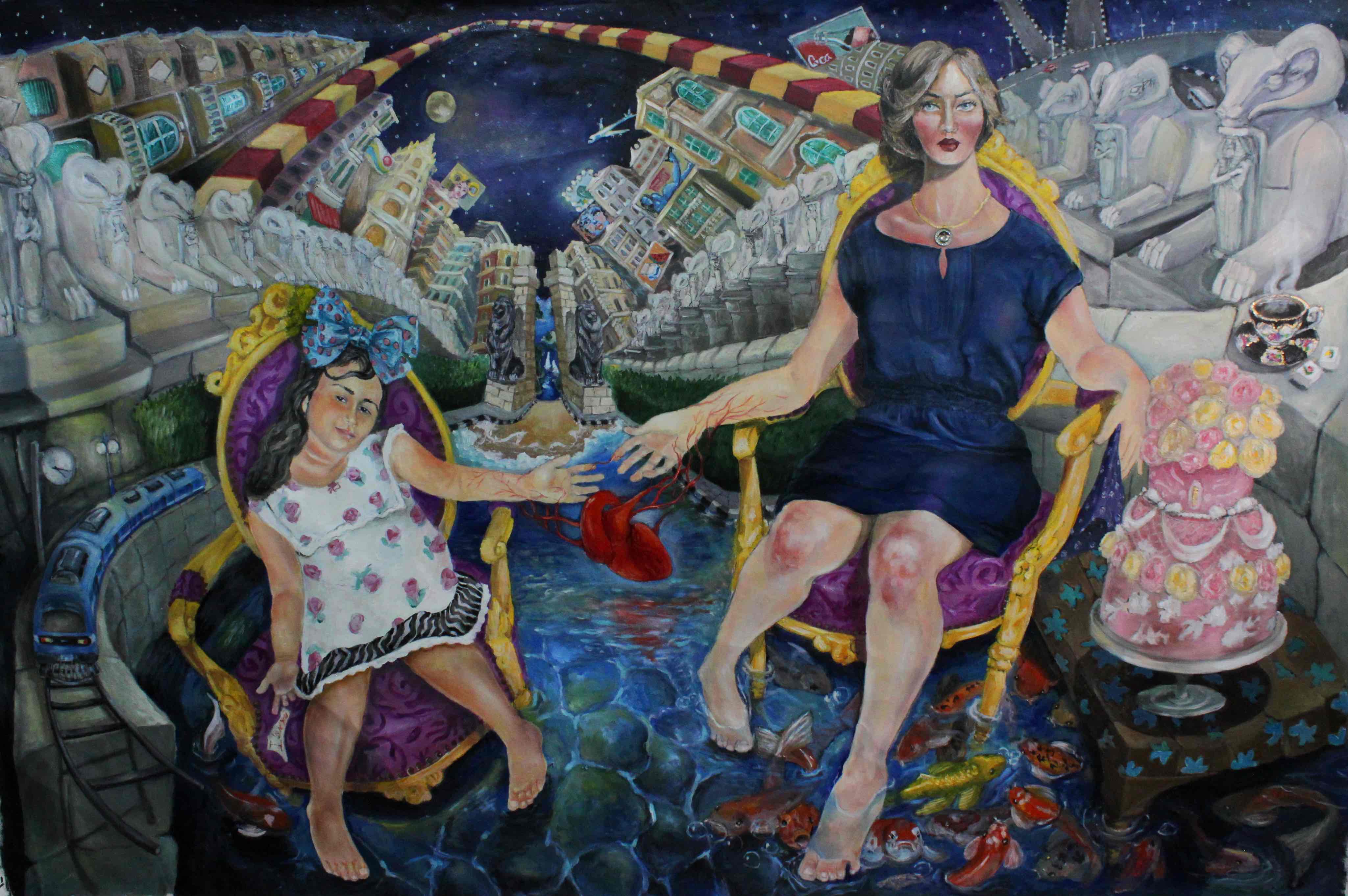 There Is A Place Like No Place On Earth, 2014, oil on canvas, 140 x 213 cm