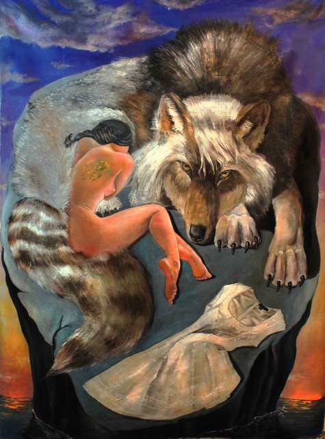 The Wolf, 2014, oil on canvas, 205 x 150 cm