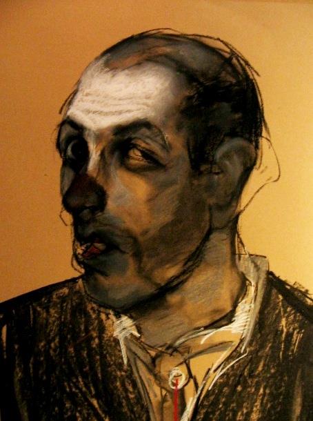 Yasser Nabaiel, Self-portrait, oil on canvas
