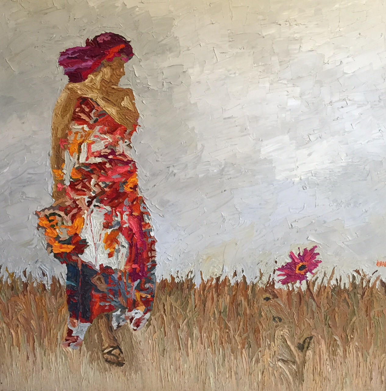Field Of Dreams, oil on canvas, 134 x 134 cm