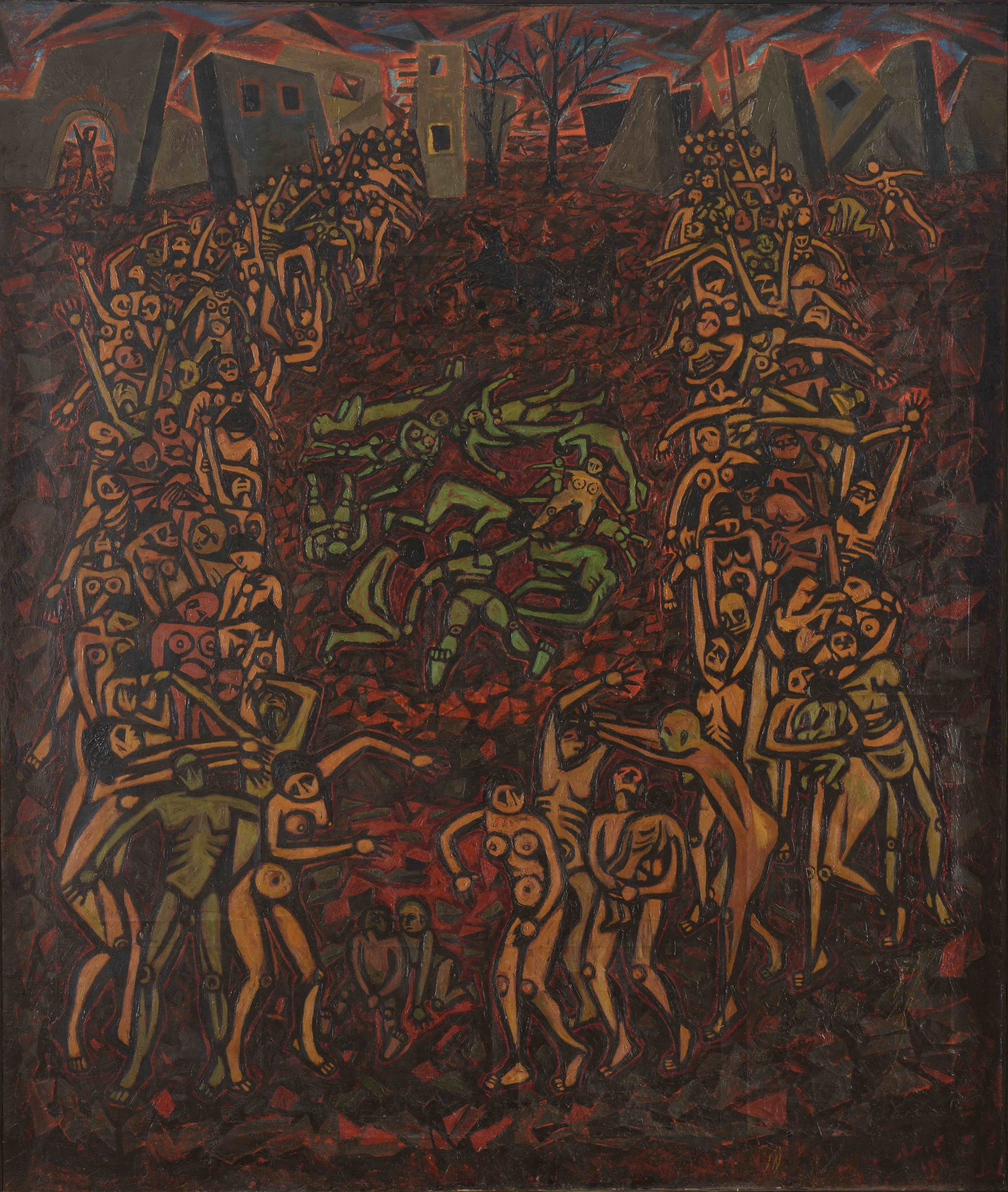 el Harb / The War, 1960, 170 x 200 cm, Oil on canvas