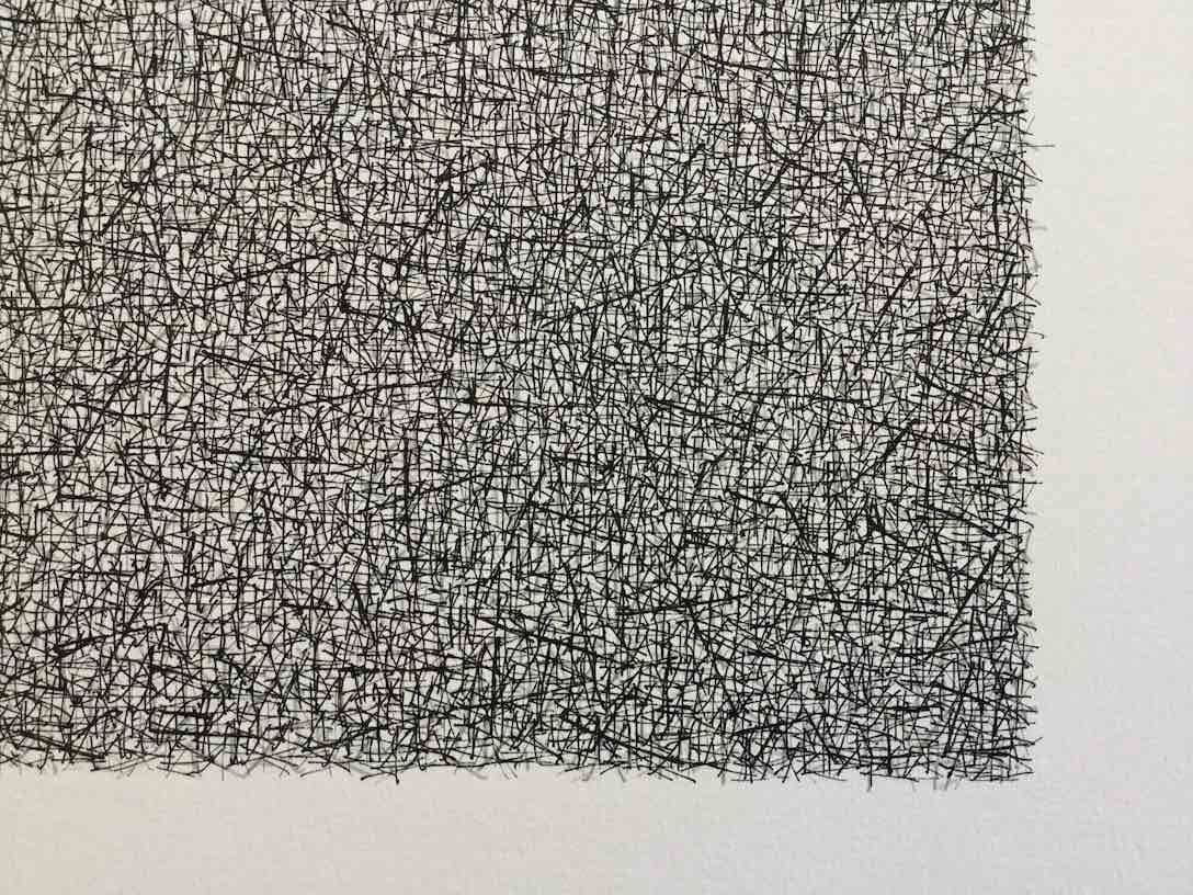 VI, 2016 Ink on paper  70 x 70 cm (detail)