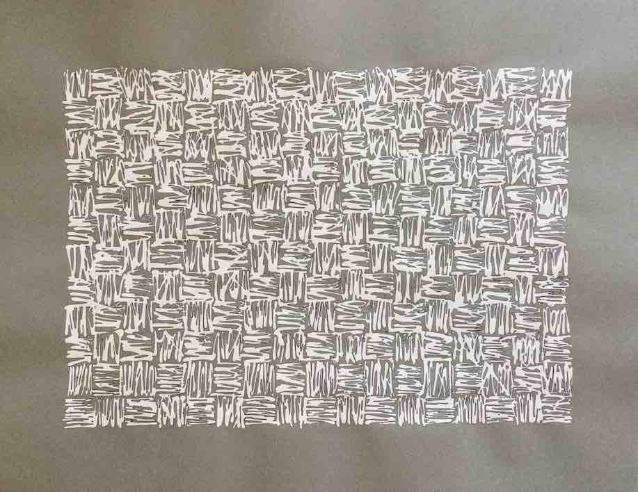 XXXVIII, 2017 Ink and acrylic on paper  50 x 65 cm