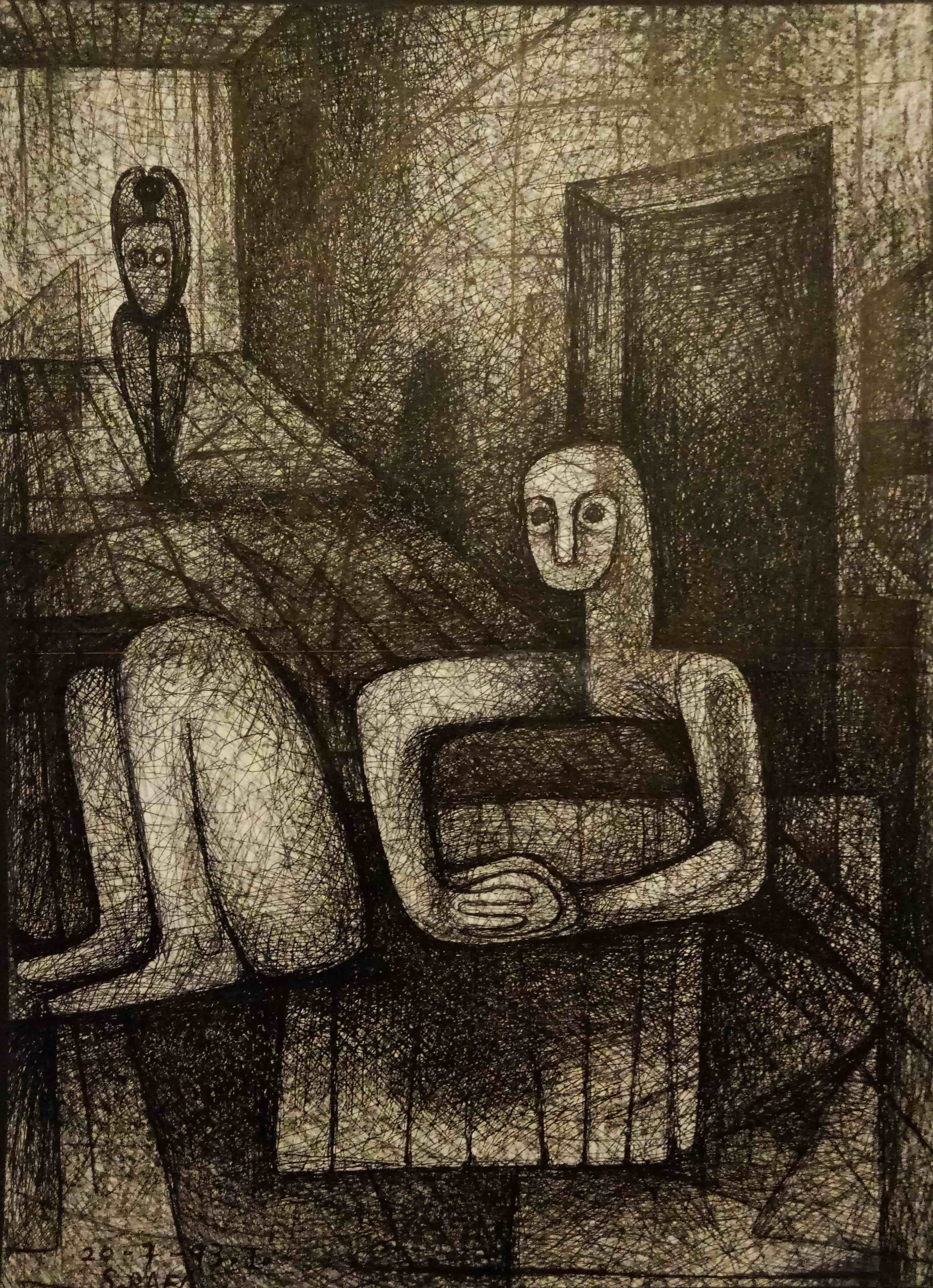 Untitled, 1993. Pen and pencil on carton, 57X42cm