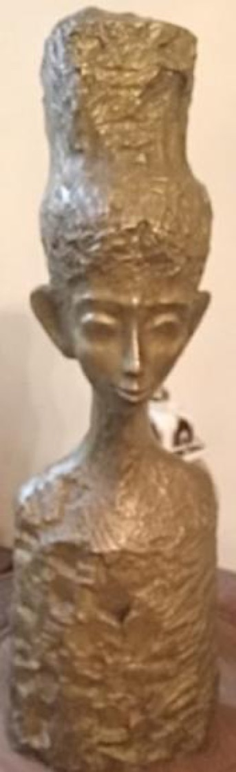 Ahmed Abdel Wahab (1932), Daughter of the Nile, Bronze 22 x 63 cm