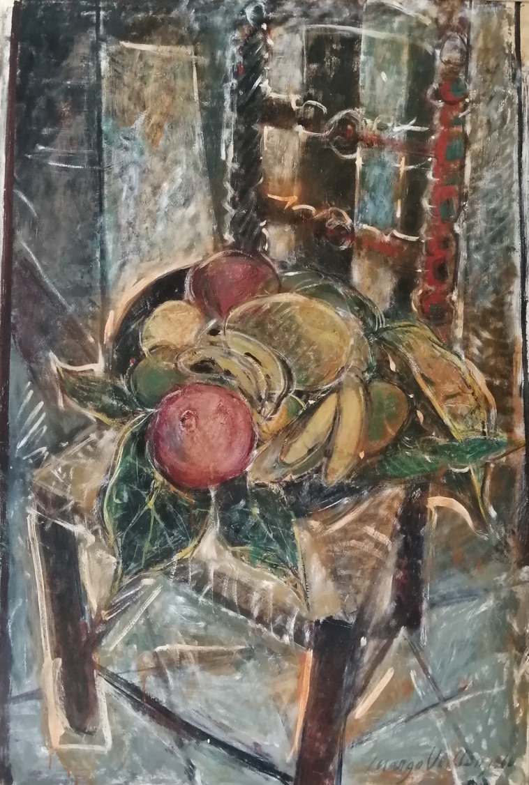 Margo Veillon (1907-2003). Nature morte, 1966. Oil on wood 100 x 70 cm Signed and dated
