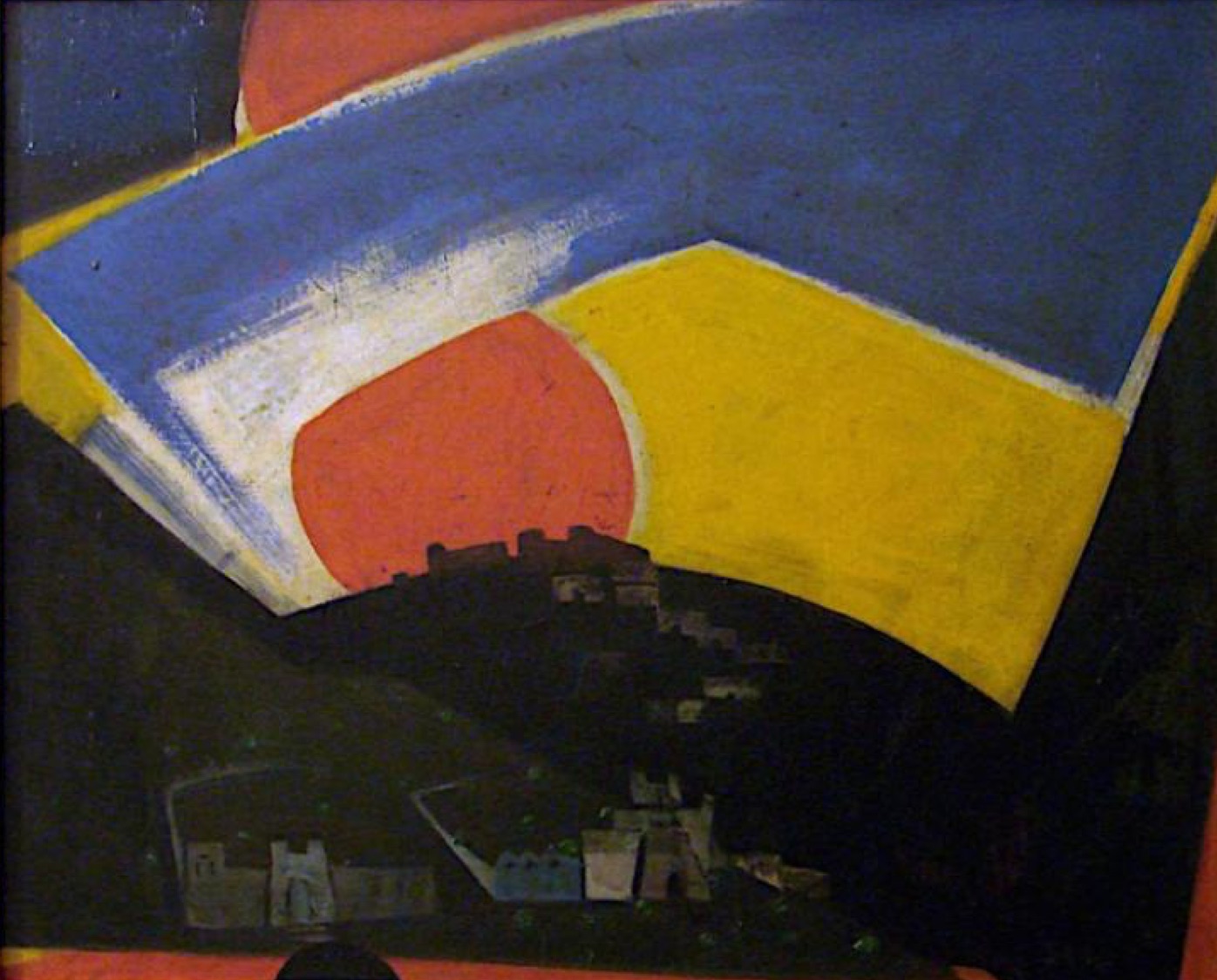 Seif Wanly (1906-1979) Nubia Oil on wood 60 x 75 cm AMA-133