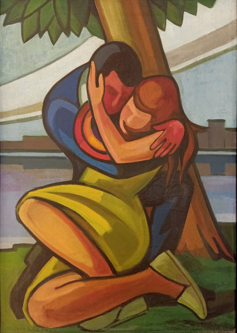 CLÉA BADARO (1913 –1968) 67 x 47 cm Oil on canvas Signed lower left