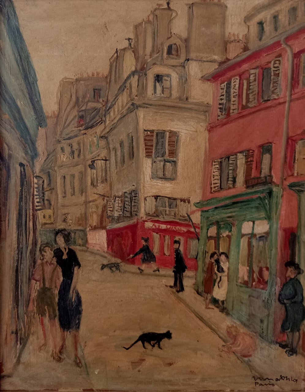 MARGUERITE NAKHLA (1908-1977) La Seine, Paris 35 x 45 cm Oil on cardboard Signed lower right