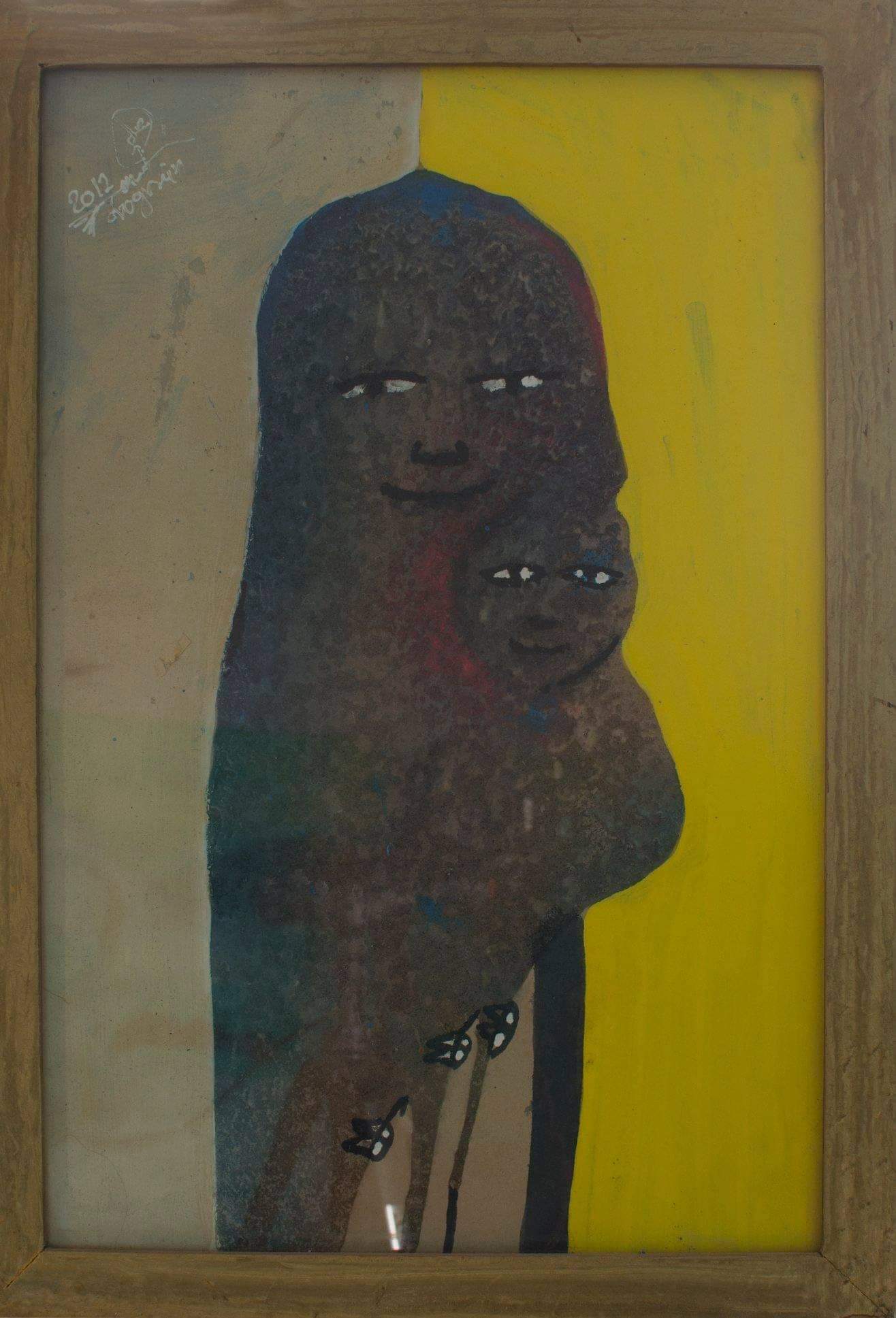 EMAD ABU GRAIN / Untitled / 37 x 53 cm / Mixed media on cardboard  / LE 5,000 / USD 320 / PALESTINE-120