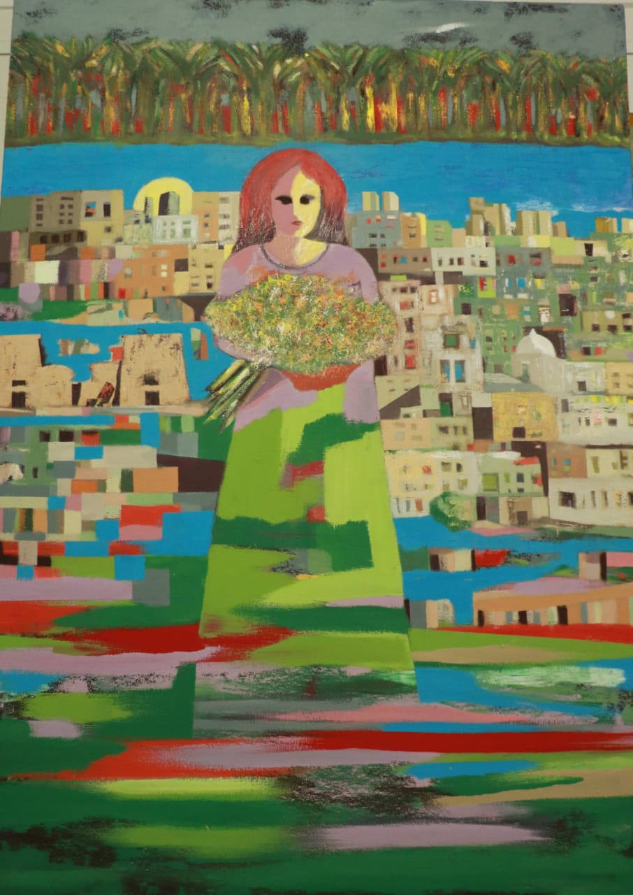 SAYED HEWEDY / Jerusalem / Acrylic and oil on canvas / 140 x 100 cm / LE 50,000 / USD 3,200 / PALESTINE-171