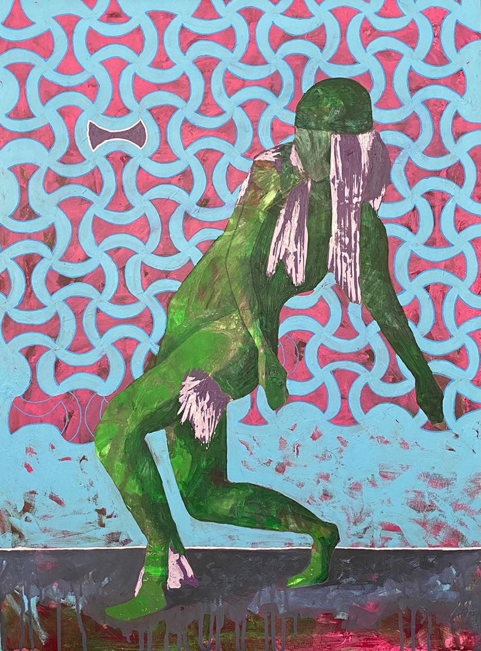 Jamal Bassiouni “Rooted” 2021 80 x 60 cm Acrylic on canvas, JB207