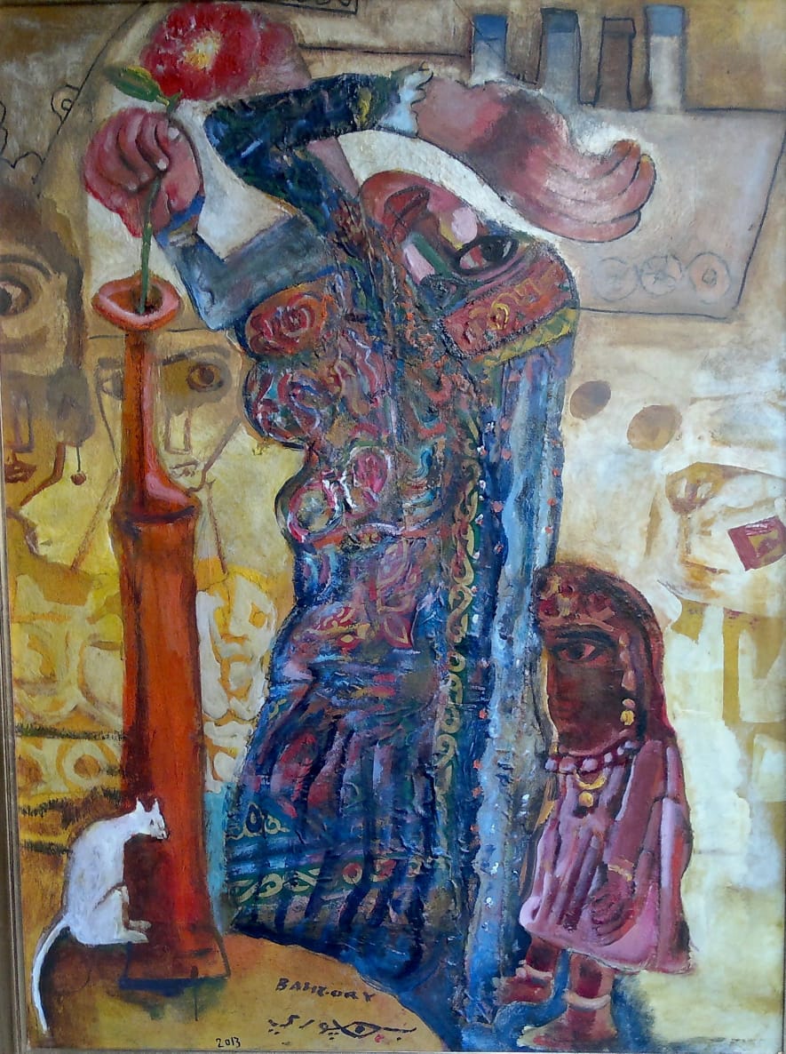 George Bahgory Farah Zeleikha, 2013 Oil on canvas 160 x 120 cm Signed and dated