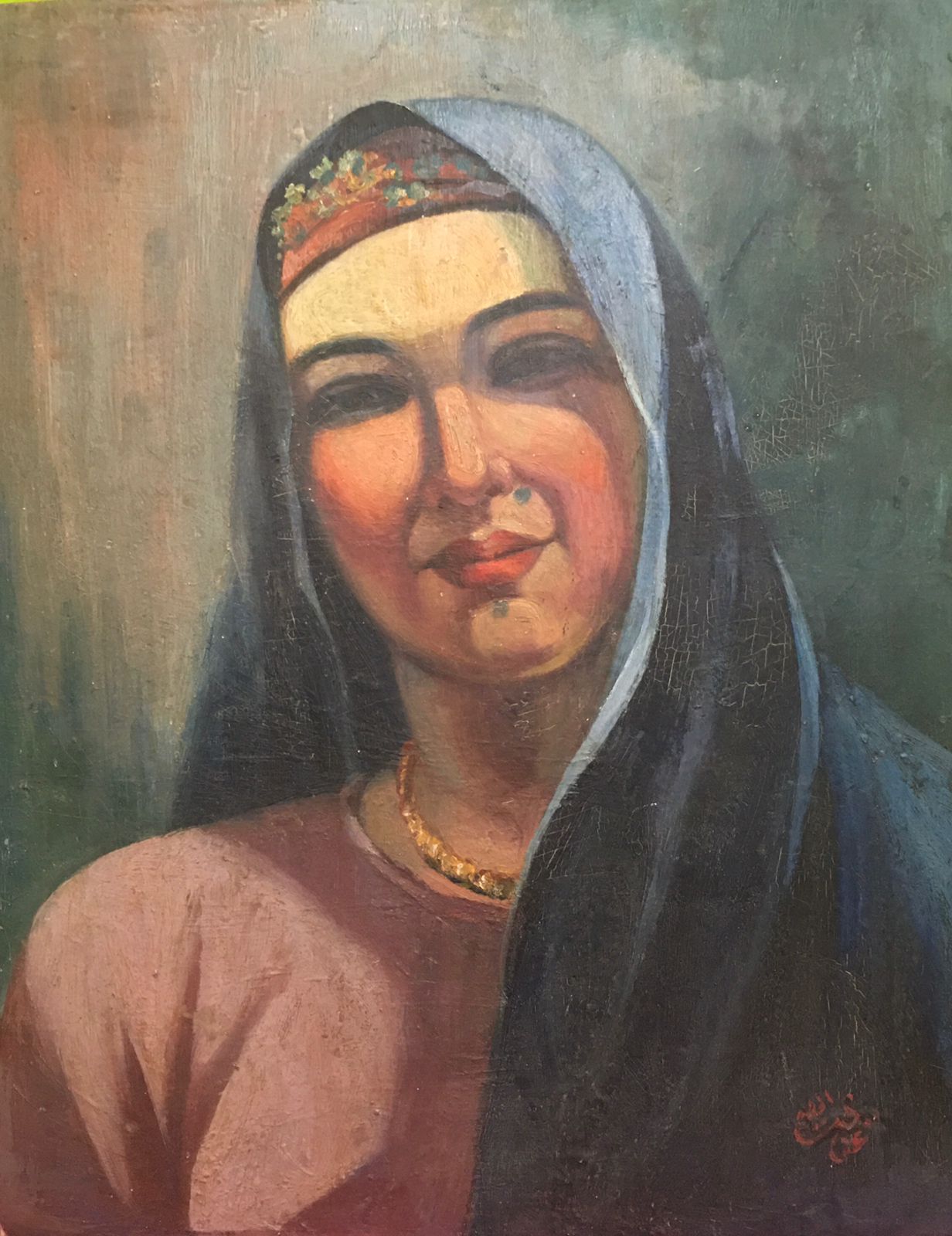Enayat-Allah Ibrahim (1931-2005) Oil on canvas  37 x 47  Signed lower right  MG-310-RA