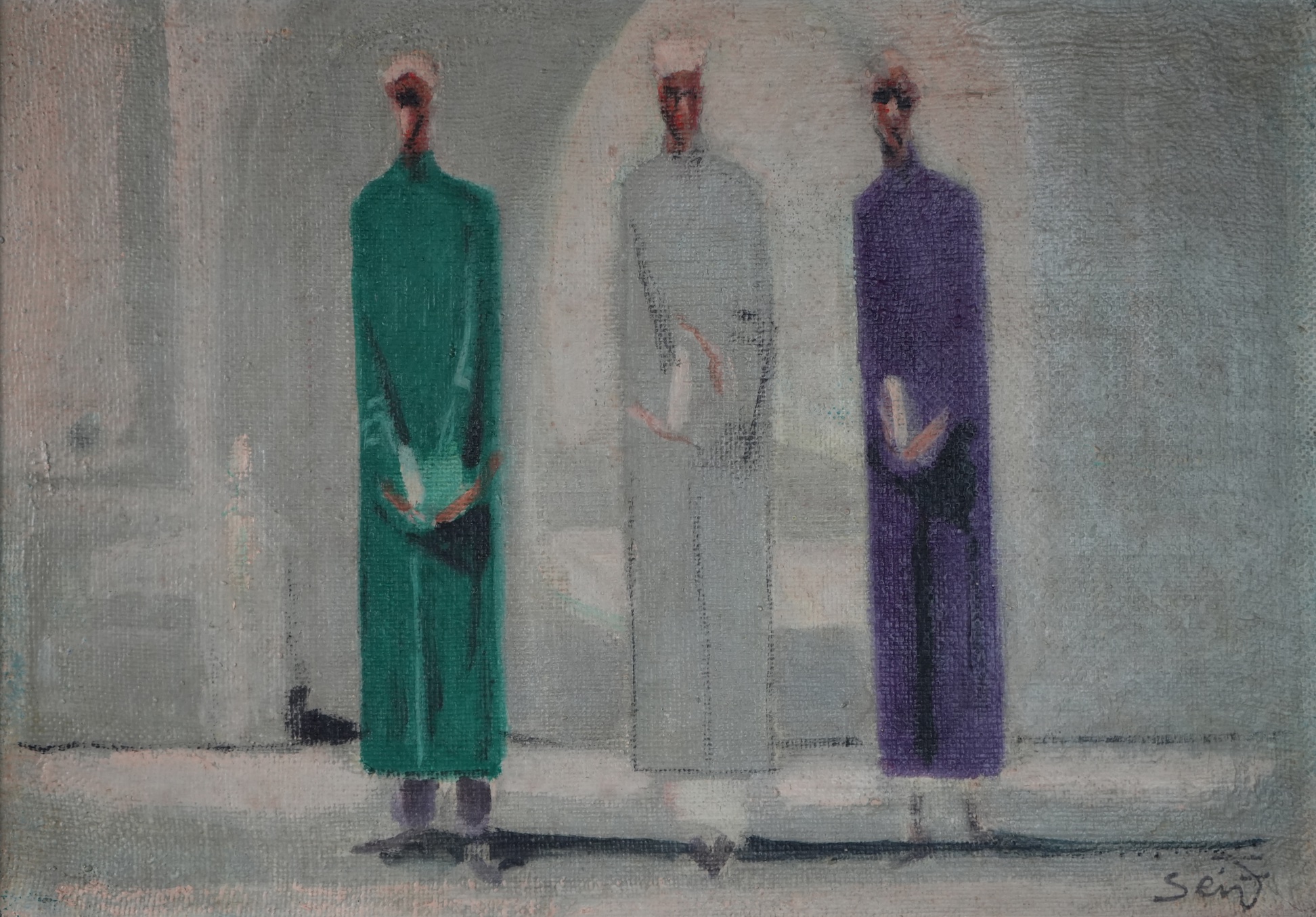 Seif Wanly (1906-1979)  38 x 54 cm Oil on canvas Signed in Arabic lower right  MG-184-AH