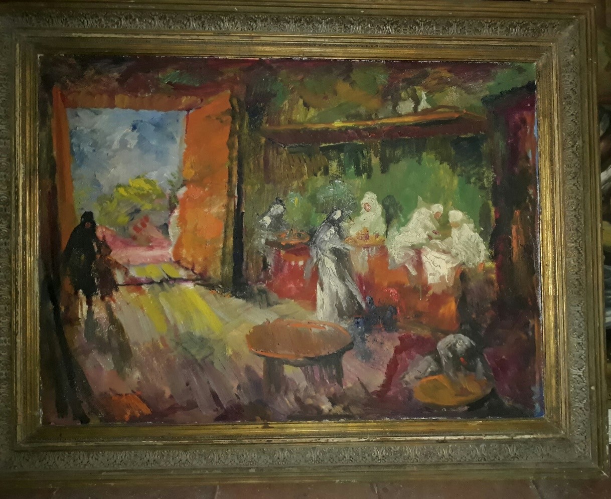 Youssef Kamel (1890-1971)  101 x 74 cm Oil on wood Signed and dated 1965 MG-108-AH