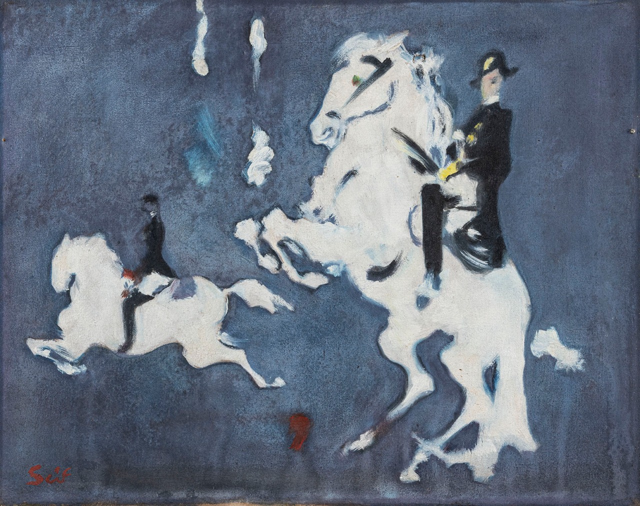 Seif Wanly (1906-1979) Le Cavalier 40 x 50 cm Oil on canvas Signed Seif left down MG-245-RB