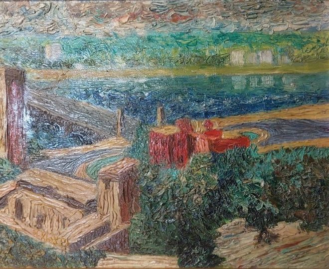 SAAD AL-­KHADEM  (1913-­1987)  50 x 40 cm   Oil on canvas Blurred signature lower left